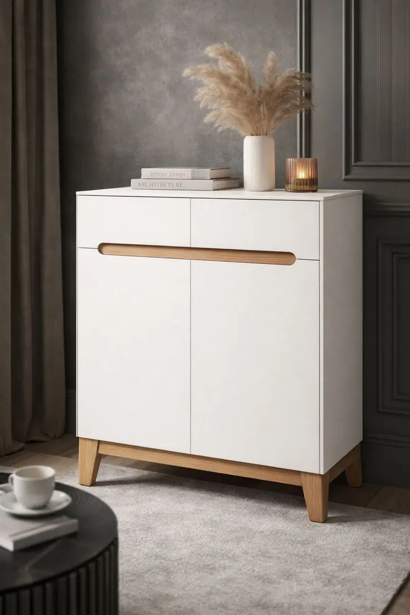 stander white - mag furniture جزامة ستاندرد وايت - Standard white Shoe rack - الصورة 1