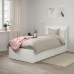 white bed 100 cm – سرير ابيض
