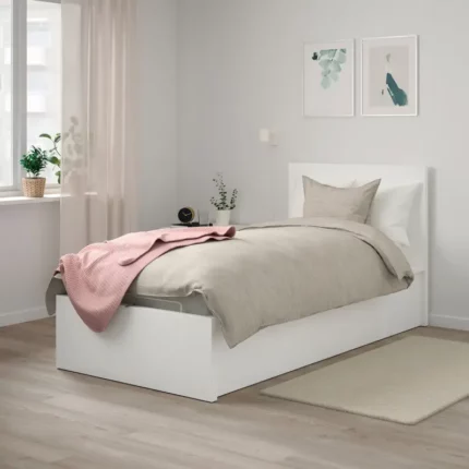 white bed 100 cm – سرير ابيض