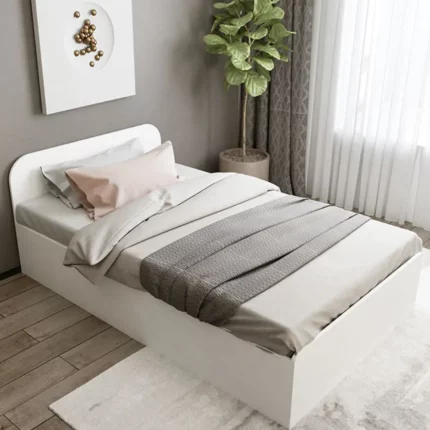 white bed 120 cm – سرير ابيض